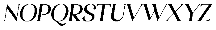 Sharink Slant Medium Font UPPERCASE