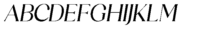 Sharink Slant Regular Font UPPERCASE