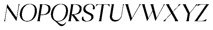 Sharink Slant Regular Font UPPERCASE