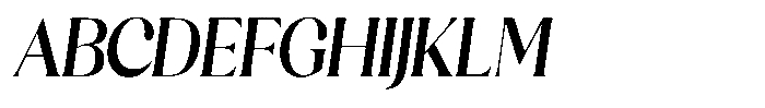 Sharink Slant Semi Bold Condensed Font UPPERCASE