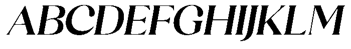 Sharink Slant Semi Bold Expanded Font UPPERCASE