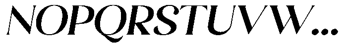Sharink Slant Semi Bold Expanded Font UPPERCASE