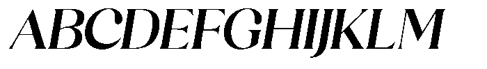 Sharink Slant Semi Bold Semi Expanded Font UPPERCASE