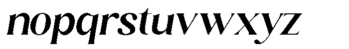 Sharink Slant Semi Bold Semi Expanded Font LOWERCASE