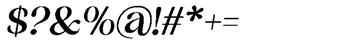 Sharink Slant Semi Bold Font OTHER CHARS