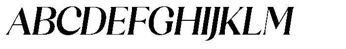 Sharink Slant Semi Bold Font UPPERCASE
