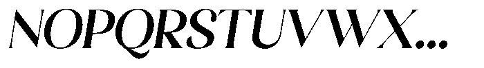 Sharink Slant Semi Bold Font UPPERCASE