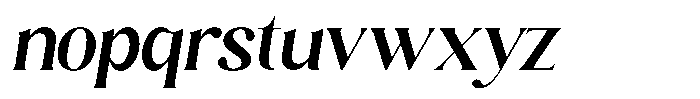 Sharink Slant Semi Bold Font LOWERCASE