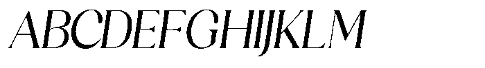 Sharink Slant Semi Condensed Font UPPERCASE