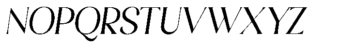 Sharink Slant Semi Condensed Font UPPERCASE
