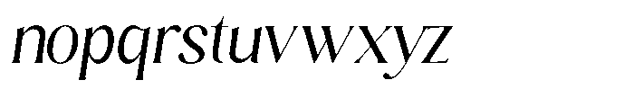Sharink Slant Semi Condensed Font LOWERCASE