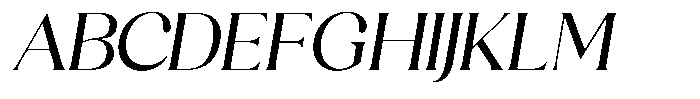 Sharink Slant Semi Expanded Font UPPERCASE