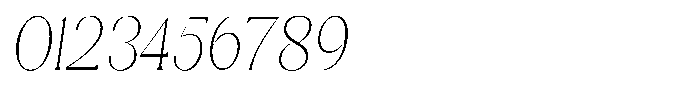 Sharink Slant Thin Condensed Font OTHER CHARS
