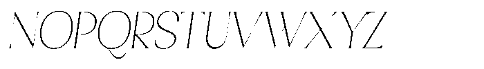 Sharink Slant Thin Condensed Font UPPERCASE