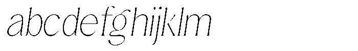 Sharink Slant Thin Semi Condensed FONT