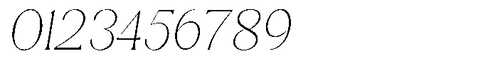 Sharink Slant Thin Font OTHER CHARS