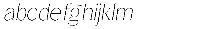Sharink Slant Thin FONT