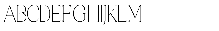 Sharink Thin Condensed Font UPPERCASE