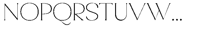 Sharink Thin Expanded Font UPPERCASE