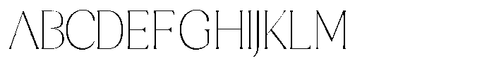 Sharink Thin Semi Condensed Font UPPERCASE