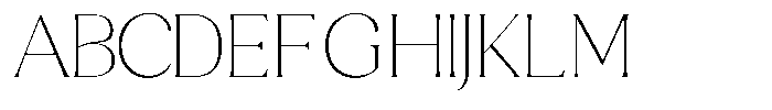 Sharink Thin Semi Expanded Font UPPERCASE