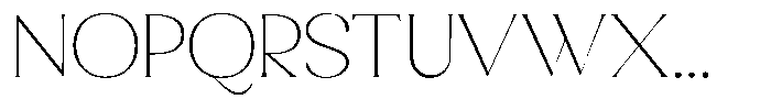 Sharink Thin Semi Expanded Font UPPERCASE