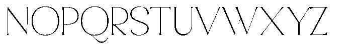 Sharink Thin Font UPPERCASE