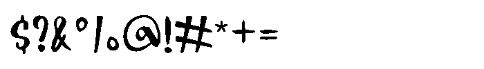Sharkink Font OTHER CHARS