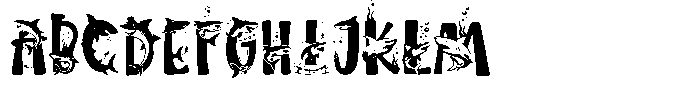Sharkink Font UPPERCASE