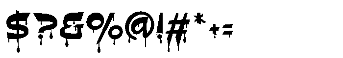 Sharp Drop One Font OTHER CHARS