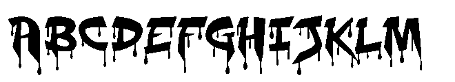Sharp Drop One Font UPPERCASE