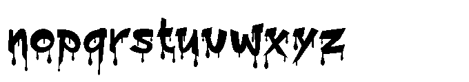 Sharp Drop One Font LOWERCASE