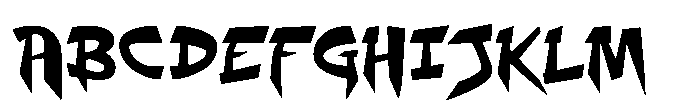 Sharp Drop Regular Font UPPERCASE