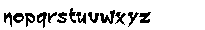 Sharp Drop Regular Font LOWERCASE