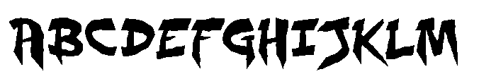 Sharp Drop Two Font UPPERCASE