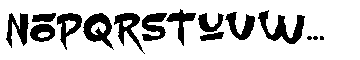 Sharp Drop Two Font UPPERCASE