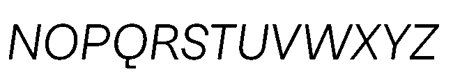 Sharp Earth Thai Italic Font UPPERCASE