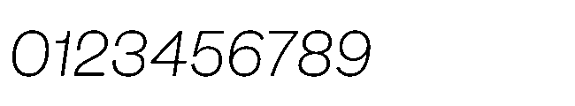 Sharp Earth Thai Light Italic Font OTHER CHARS