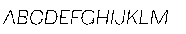 Sharp Earth Thai Light Italic Font UPPERCASE