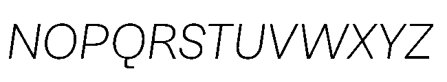 Sharp Earth Thai Light Italic Font UPPERCASE