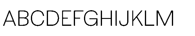 Sharp Earth Thai Light Font UPPERCASE