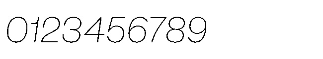 Sharp Earth Thai Thin Italic Font OTHER CHARS