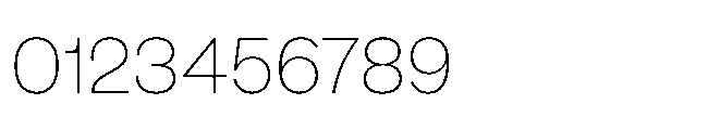 Sharp Earth Thai Thin Font OTHER CHARS
