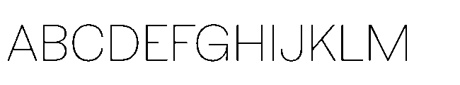 Sharp Earth Thai Thin Font UPPERCASE