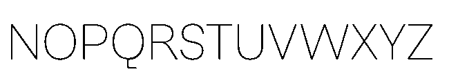Sharp Earth Thai Thin Font UPPERCASE
