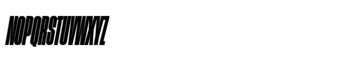 Sharp Grotesk Latin Black Italic 08 Font UPPERCASE