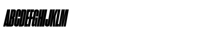 Sharp Grotesk Latin Black Italic 09 Font UPPERCASE