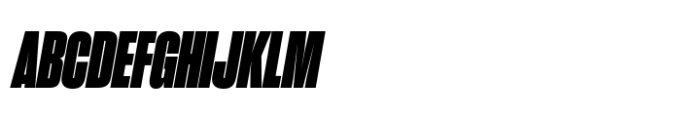 Sharp Grotesk Latin Black Italic 12 Font UPPERCASE