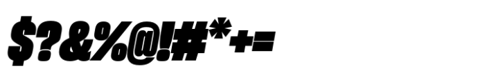 Sharp Grotesk Latin Black Italic 16 Font OTHER CHARS