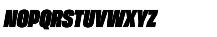 Sharp Grotesk Latin Black Italic 16 Font UPPERCASE